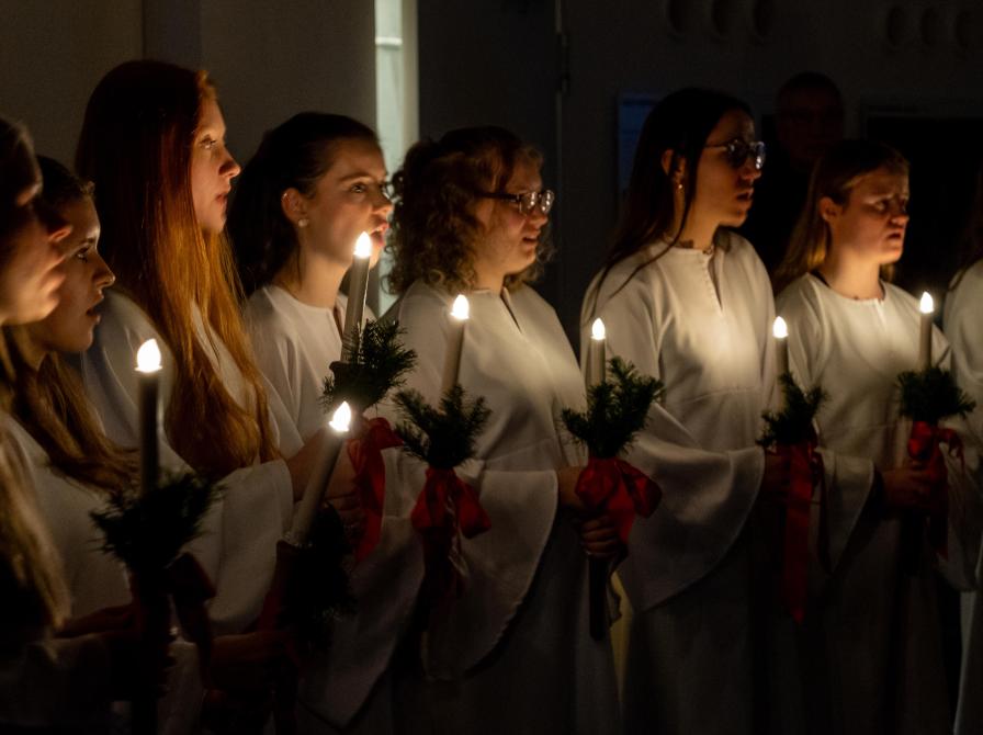 Duborg Skolens lyspiger på Flensborg Bibliotek